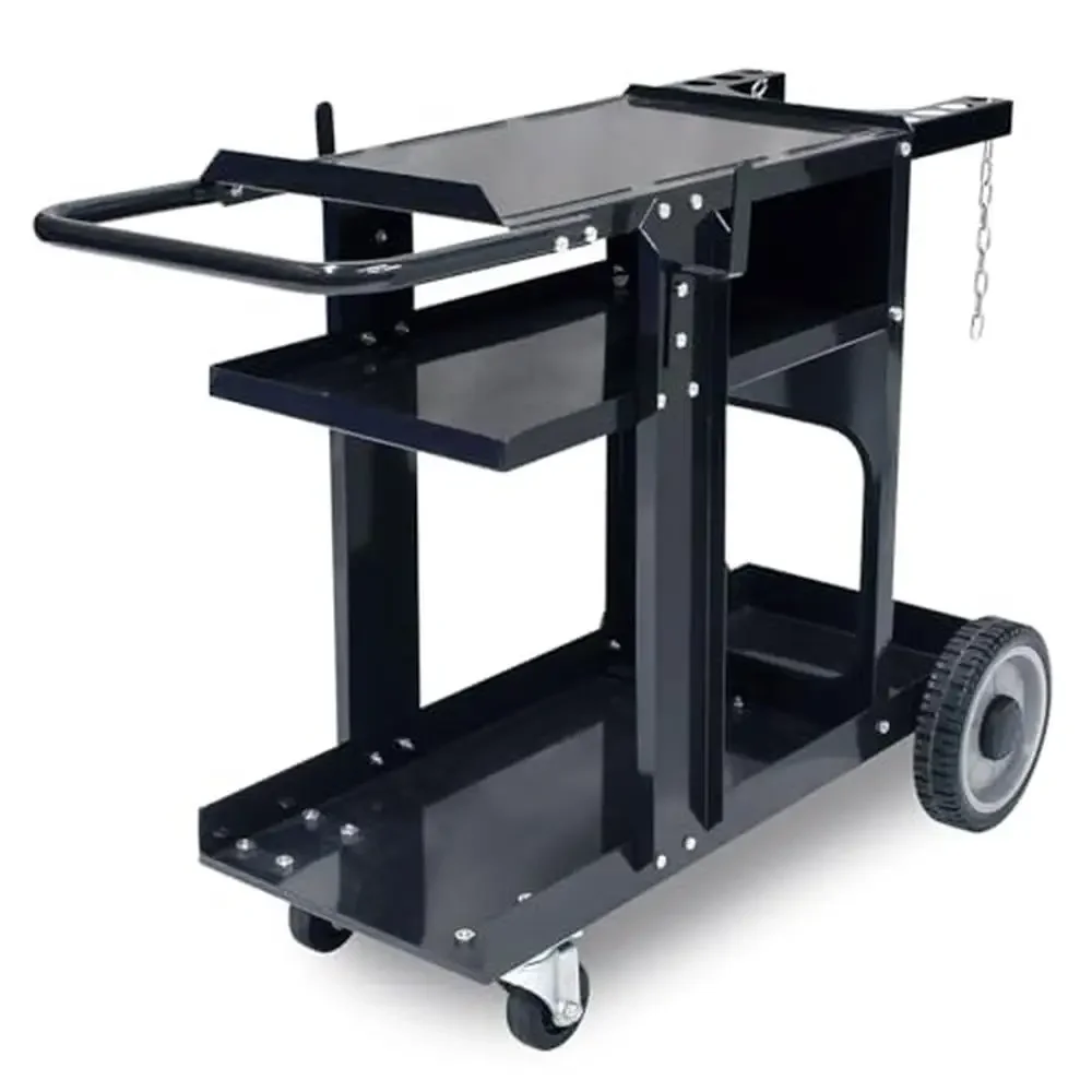 200 Amp TIG Welder Steel Aluminum High-Frequency Start Square-Wave Inverter Welder Cart AC/DC Welding Circuit 110vAC/220vAC 4