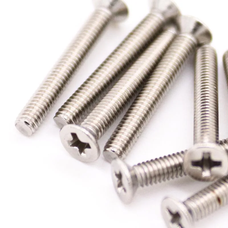 

High Quality M1.6 M2 M2.5 M3 M4 M5 M6 M8 Marine Grade 316 A4-70 Stainless Steel Cross Phillips Flat Countersunk Head Bolt Screw