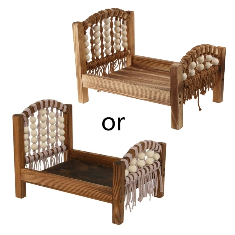 

Newborn Photography Props Bed Wooden Baby Photoshoot Props Bed Bed Durable