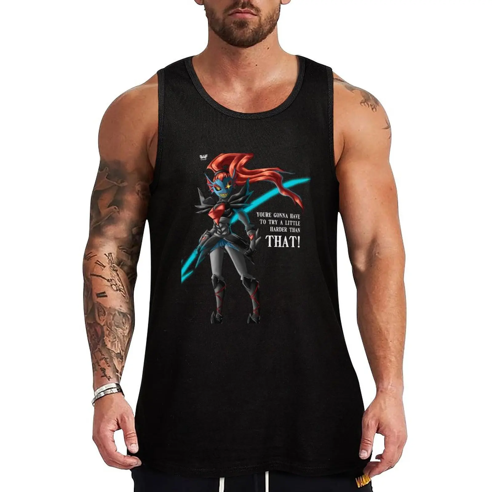 

Undyne the Undying Eng Tank Top clothes for men Men's sleeveless