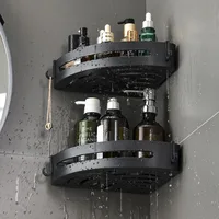 3/2/1 PCS No punching required Bathroom Shampoo Holder Shower Caddy Shelves Storage Shelf Towel Holder Shelves For Bathroom 2