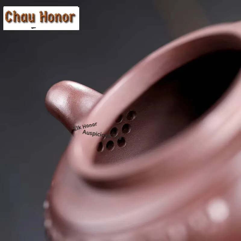 330ml Elegant Yixing Purple Clay Teapots Famous Artists Handmade Pot Raw Ore Mud Kettle Chinese Zisha Tea Set Teaware Collection