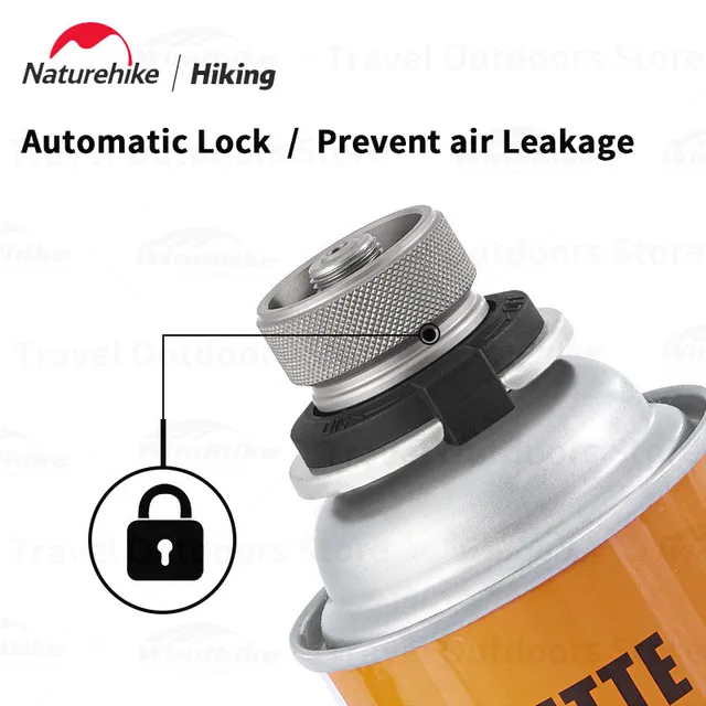 A Naturehike Mini Automatikus Reteszelő Gáz Adapter Hordozható Bbq Légtartály Spray -Pisztoly Csatlakozó Kemping Felszerelések Tartozékok - Image 4