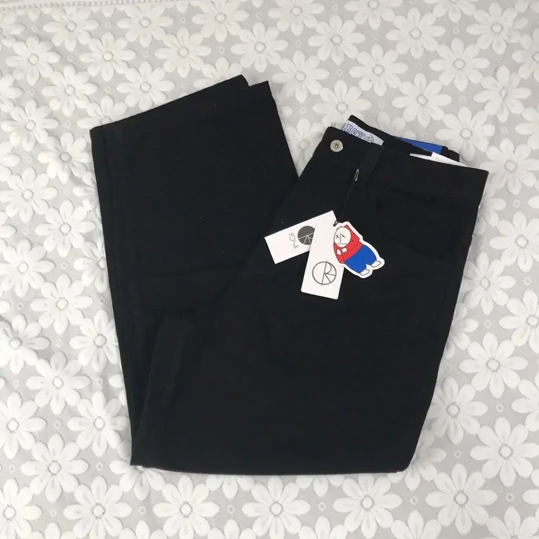 Description Picture 3 of itemBig Boy Jeans Y2K Pants Trendy Hip Hop Cartoon Men Women Skateboard High Waisted Wide Trouser Embroidery Retro Black Baggy Jeans