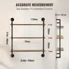 Industrial Pipe Shelf 3 Tier 32x7.87in Wall-Mount for kitchen Bedroom 6