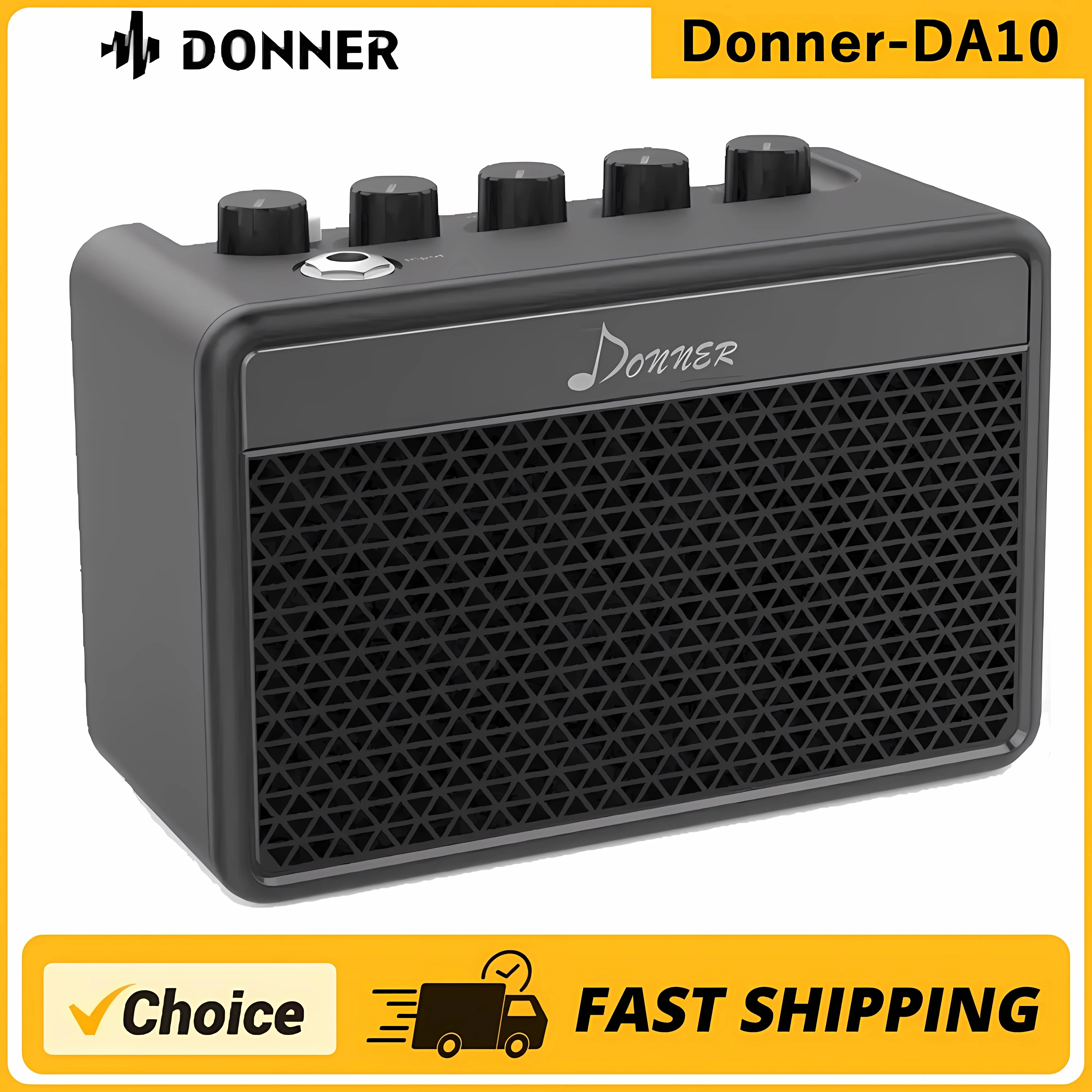 Donner ミニギターアンプ小型エレキギターアンプ 5 ワット