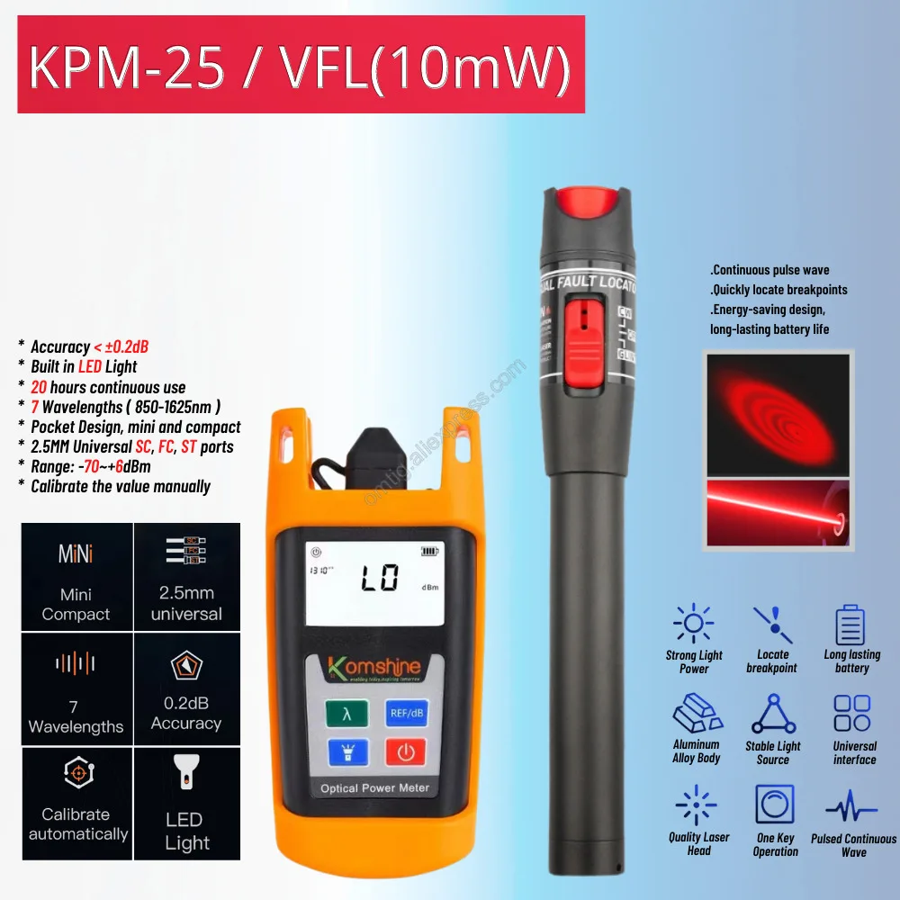 19-in-1 Fiber Optic Tool Kit, 6-in-1 Fiber Optic Tool Kit, Support Multiple Options, Free Shipping