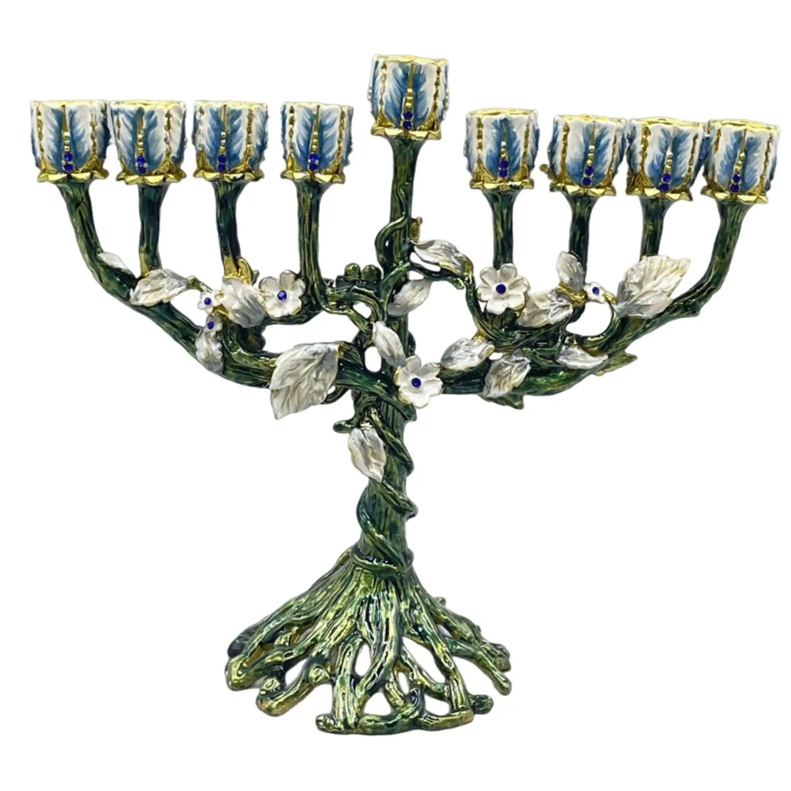Traditional Menorah Photo Prop Zinc Alloy Christmas Hanukkah Candleholder for Farmhouse Dinner Livingroom Sideboard Anniversary Traditional Menorah Photo Prop Zinc Alloy Christmas Hanukkah Candleholder for Farmhouse Dinner Livingroom Sideboard Anniversary