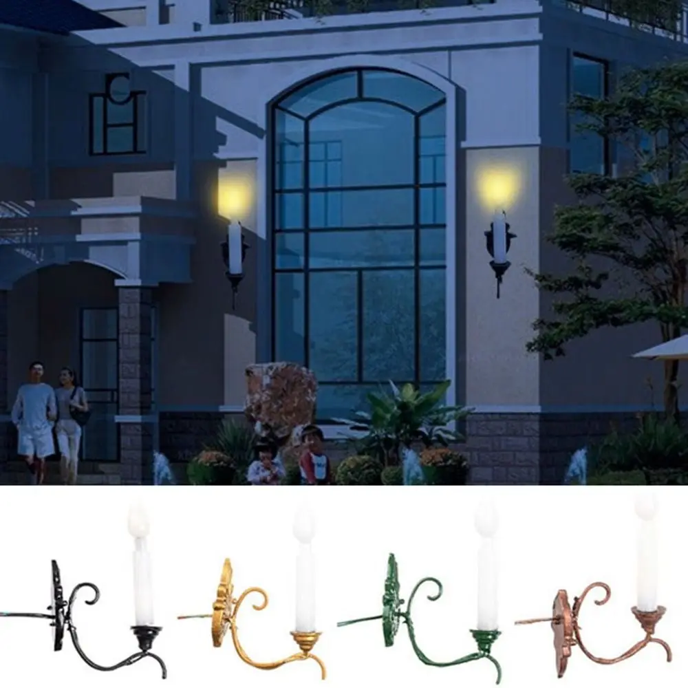 1.9*3.2cm 인형 집 벽 램프 12V 집 정원 장식 정원 마당 LED 조명 ABS 금속 재질 모래 테이블 샹들리에