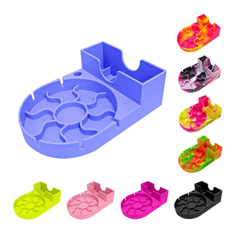 Description Picture 4 of itemMulticolor Silicone Drain Rack for Tumbler 40oz Cup Drying Racks Straw Cup Lid Holder Water Bottle Accessories Drying Station