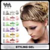 Hair Styling Gel Natural Hair Wax 6 Colors Edge Control Gel Long-Lasting Fluffy Easy to Wash Finishing Shaping Nourishing Hair 1