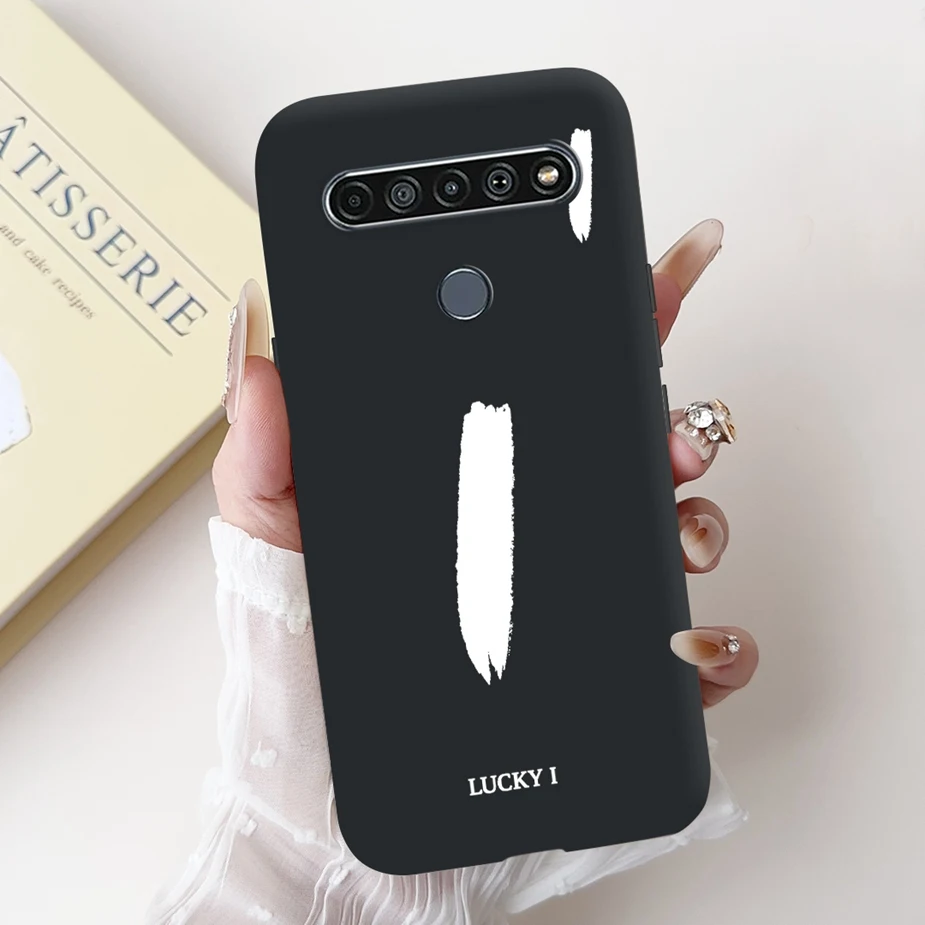 Cute Letters Cartoon Soft TPU Matte Phone Case Cover