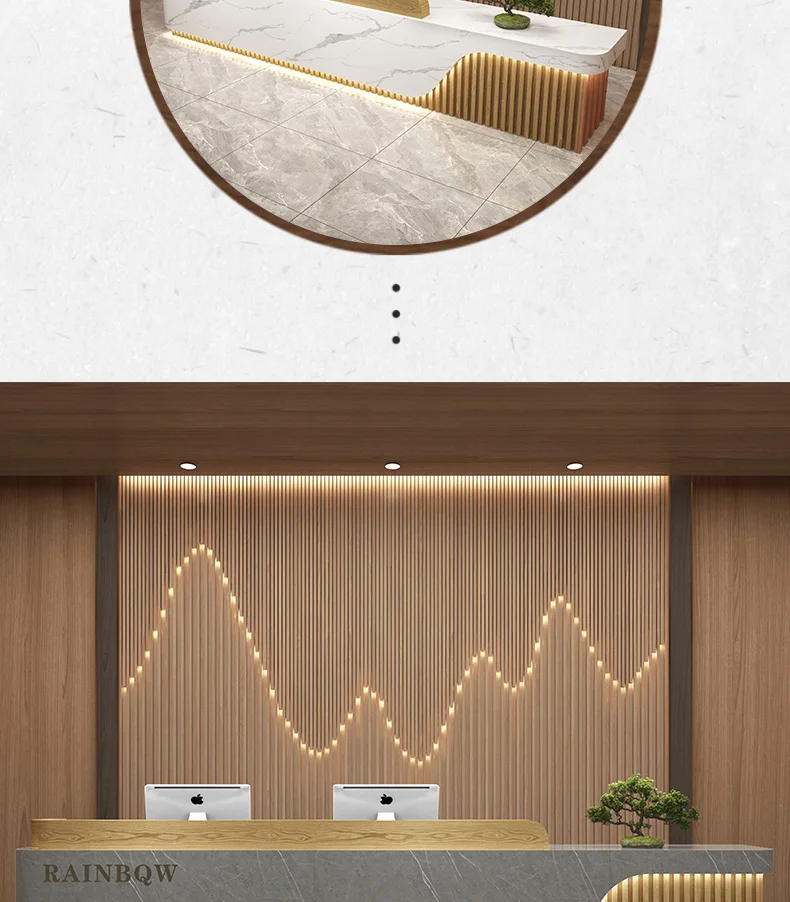 Description Picture 4 of itemService Executive Reception Desks Register Computer Futuristic Reception Desks Podium Escritorios De Oficina Salon Furniture