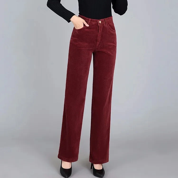 Red Corduroy Pants Women