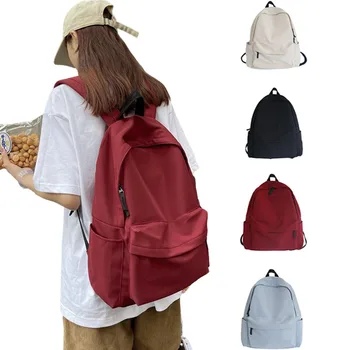 Zaino versatile nero grigio bianco rosso Borsa da viaggio impermeabile di grande capacità di alta qualità Borsa per computer in nylon lavabile unisex