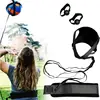 Volley Ball Practice Equipment Solo Spiking Serving Trainer Solo Volleyball Spiking Training Equipment Set For Backyard Outdoor 4