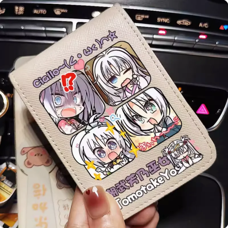 Anime Senren*Banka Wallet Fold Bag Multi Card  Coin Pocket Photoes Holder Fashion Kids Wallets Gift