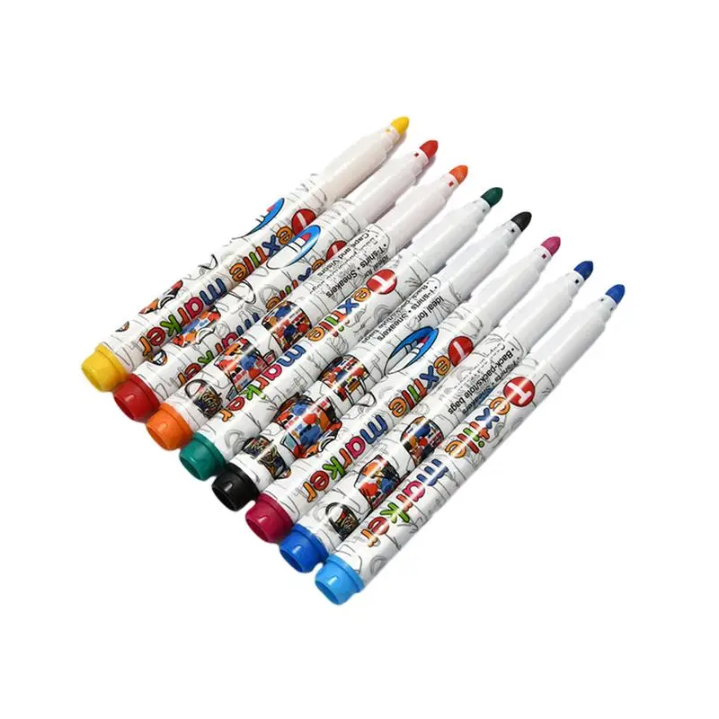 

Fabric Markers For Kids Paint Pens Art Markers Set Fade-Resistant Permanent Clothing Marker For T-Shirts Sneakers Canvas Bags