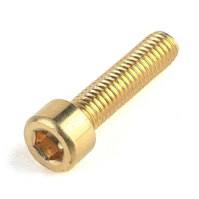 1501 - 113811 - Brass Machine Screw Hex Socket Round Head- M6-1.0 x 40 –  Bronze and Brass Fasteners Pty Ltd