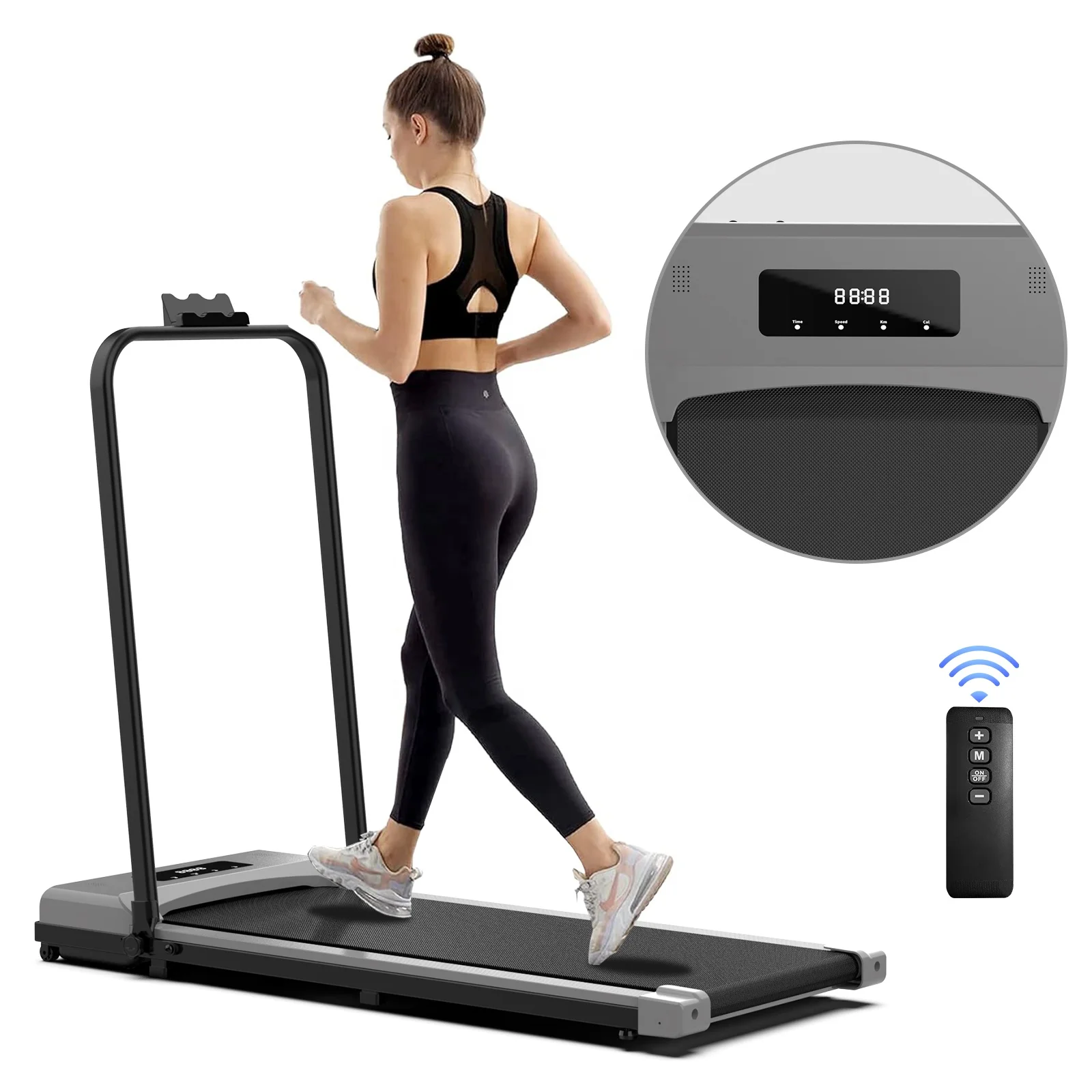 Under Desk Treadmill Walking Pad 3 in 1 for Home/Office Portable Treadmills with Remote Control LED Display