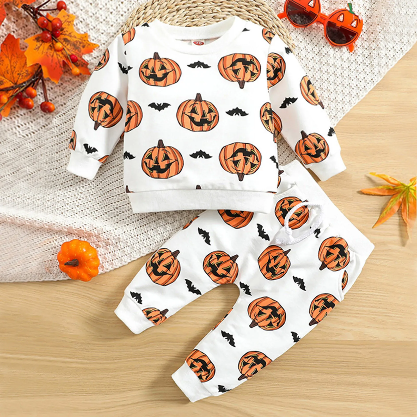 

Halloween Outfits Newborn Infant Baby Girls Boys Pumpkin Autumn Long Sleeve Sweatshirt Pullover Shirt Fall Toddler Boy Outfits