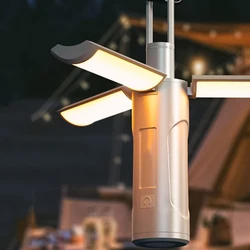 Rechargeable Ultra - Bright LED Camping Lantern with Stepless Dimming (WHITE)