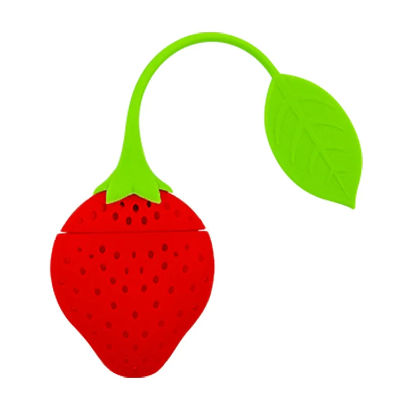 Tea Infuser Strawberry Design Loose Tea Leaf Strainer Herbal Spice Filter Diffuser Creative Bar Tools Kitchen Accessori