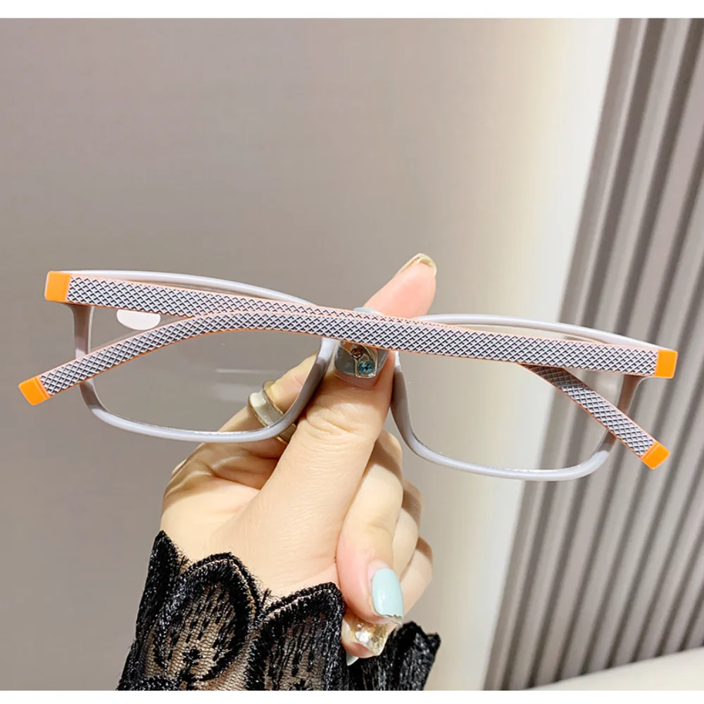 2025 Anti-Blaulicht-bunte Presbyopie-Brille, trendige Damen-Presbyopie-Brille für ältere Menschen, Persönlichkeit, Frühlingsbeinrahmen, Brille – Detail 4