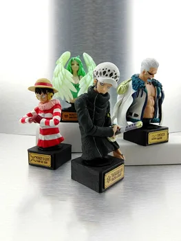 Экшн-фигурка из аниме «Ван-ПИС», соломенная шляпа для детей, Луффи, Трафальгар, закон, монет, бюст, модель, игрушка, коллекционные украшения