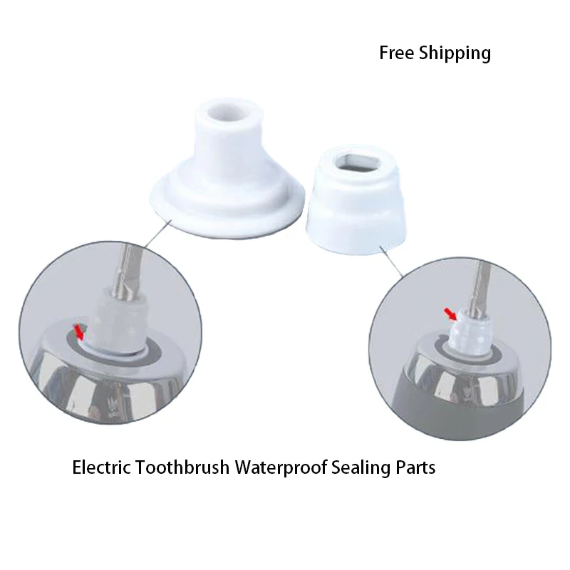 2pcs Electric Toothbrush Waterproof Ring And Fixed Cap Suitable For HX6210/HX6310/8910 Waterproof Sealing Parts 2pcs boat 8x80mm 304 stainless steel outdoor pet carabiner diving with ring quick released opening snap safe spring hook shackl