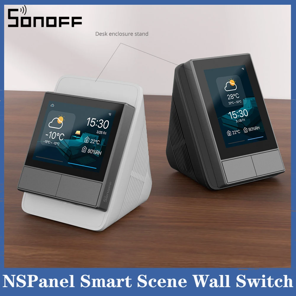 Sonoff Nspanel Smart Scene Wall Switch Eu/Us Pannello Hmi Integrato Termostato Domotico Smart Homeworks Con Alexa Alice