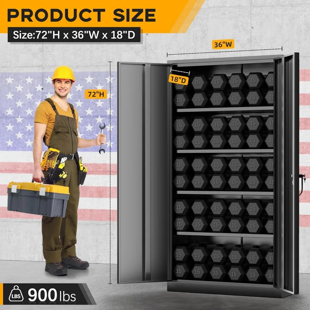 Metal storage cabinet image 3