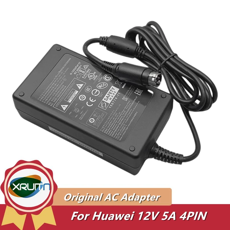 

Genuine HW-60-12AC14D-1 12V 5A 60W 4PIN AC Adapter Charger for HUAWEI VPC620 600 Video Conferencing Camera Power Supply