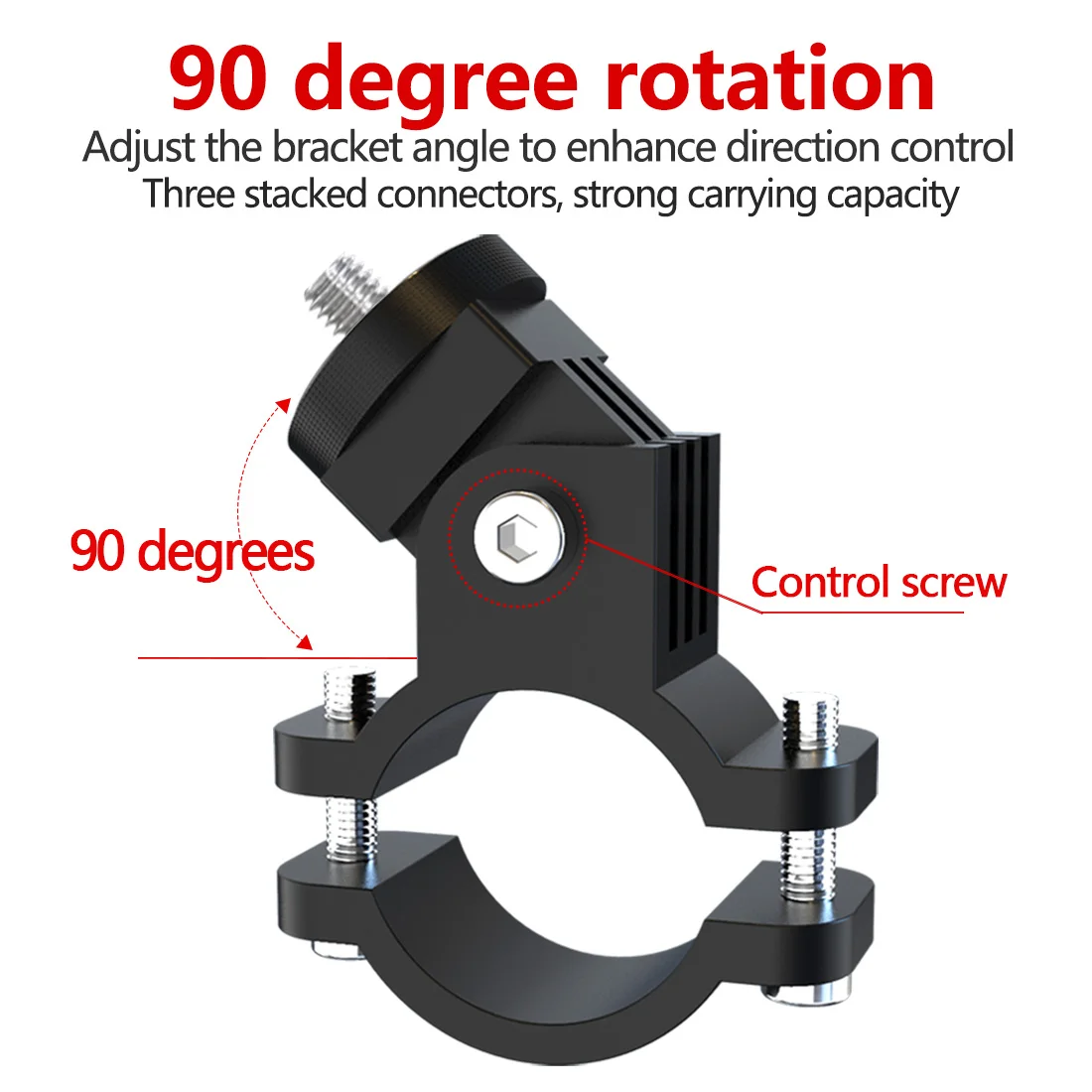 Metal Cycling Bike Mount Motorcycle Handlebar Holder 1/4 Screw for GoPro 10 9 8