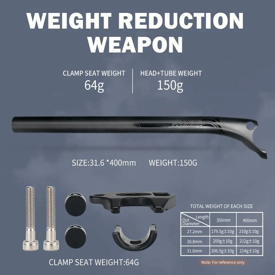 GUSTO カーボン シートポスト 27.2 GUSTO カーボン シートポスト 27.2 シートポスト 超軽量175g