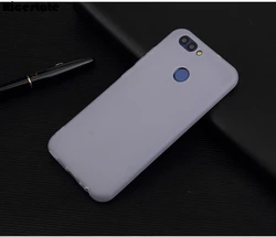 Premium Huawei Y9 2018 Clear TPU & Solid Color Silicone Back Cover for Enjoy 8 Plus (WHITE)