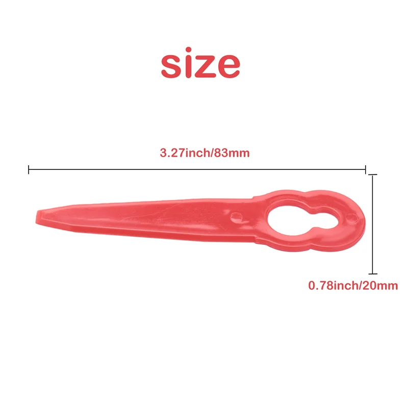 

100Pcs Replacement Plastic Blades Accessories for STIHL Polycut 2-2 FSA 45 Lawnmower Trimmer Grass