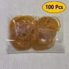 High elastic yellow rubber band - set of 100/300/666 pieces, with a diameter of 38 millimeters, durable natural rubber, suitable 6