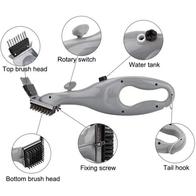 BBQ Grill Outdoor Steam Cleaning Brushes Barbecue Cleaner for Charcoal Scraper Gas Accessories Cooking Kitchen Tool