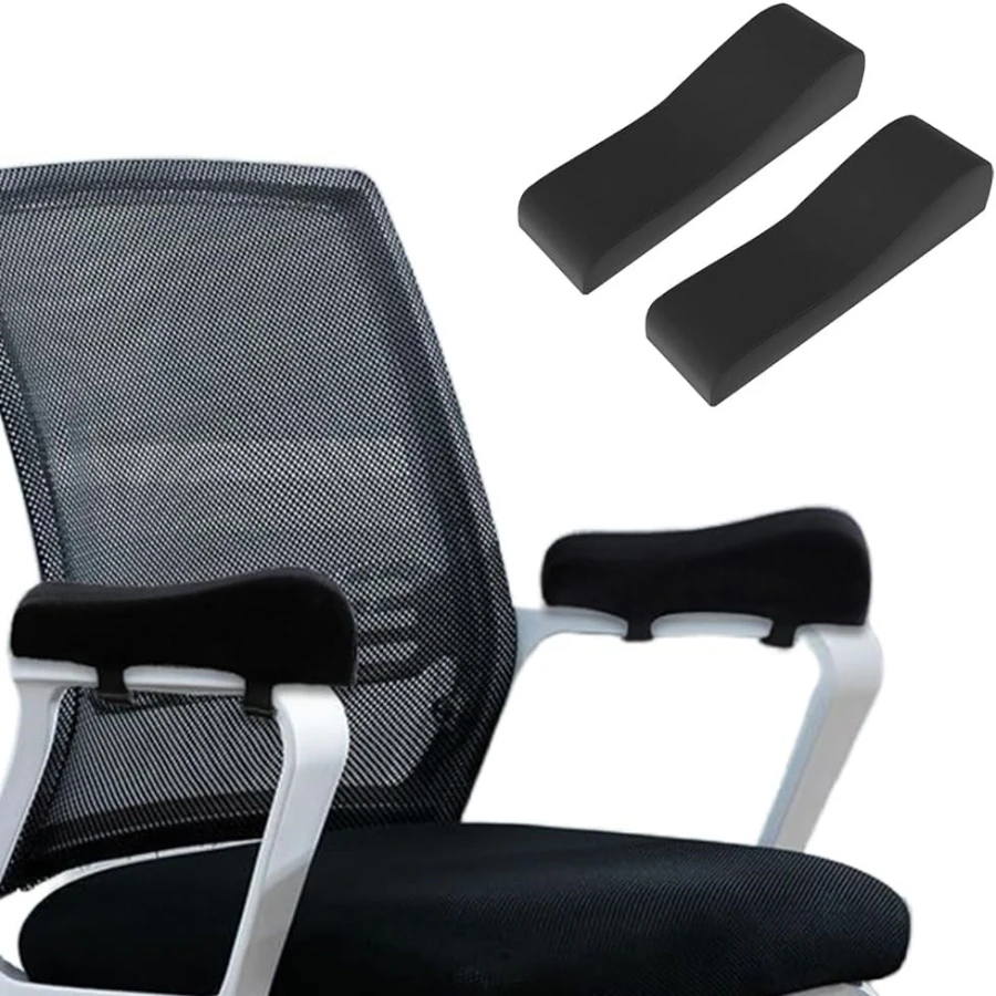 Office Chair Armrest Cushions and Memory Foam Elbow Pillows One set Designed to Relieve Forearm Pressure Washable
