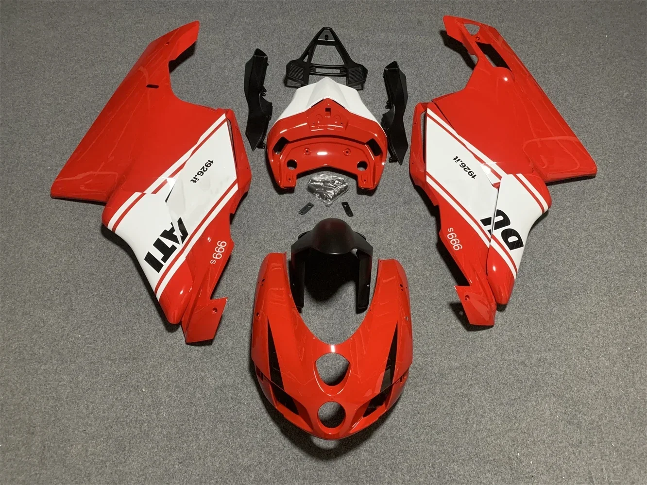 

lower price injection molded fairing kit for Ducati 749 999 05 06 red fairings set 749 999 2005 2006