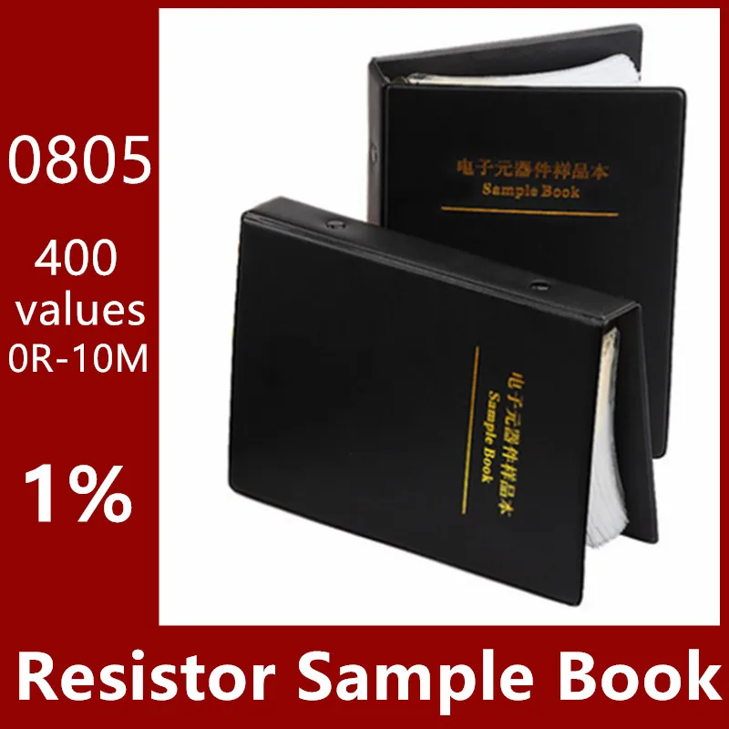 

400values X50pcs 0805 Resistor 1% SMD SMT Chip Assortment Kit 0R-10M Sample Book free shipping