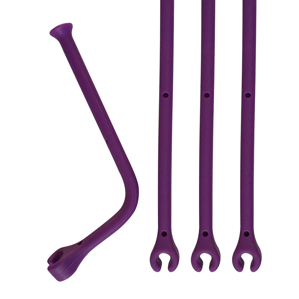 4Pcs Adjust Flexibly Silicone Wine Glass Purple Fixing Bracket Red Wine Holder Safer Stemware Saver Dishwasher Holder Assistant  2