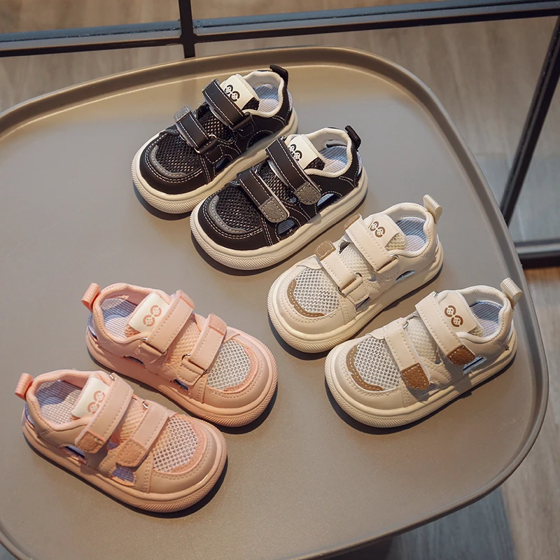 Summer New Single Net Children's Sandals Ultra Light Children's Shoes Boys' Headband Anti Slip Soft Sole Girls' Shoes 725