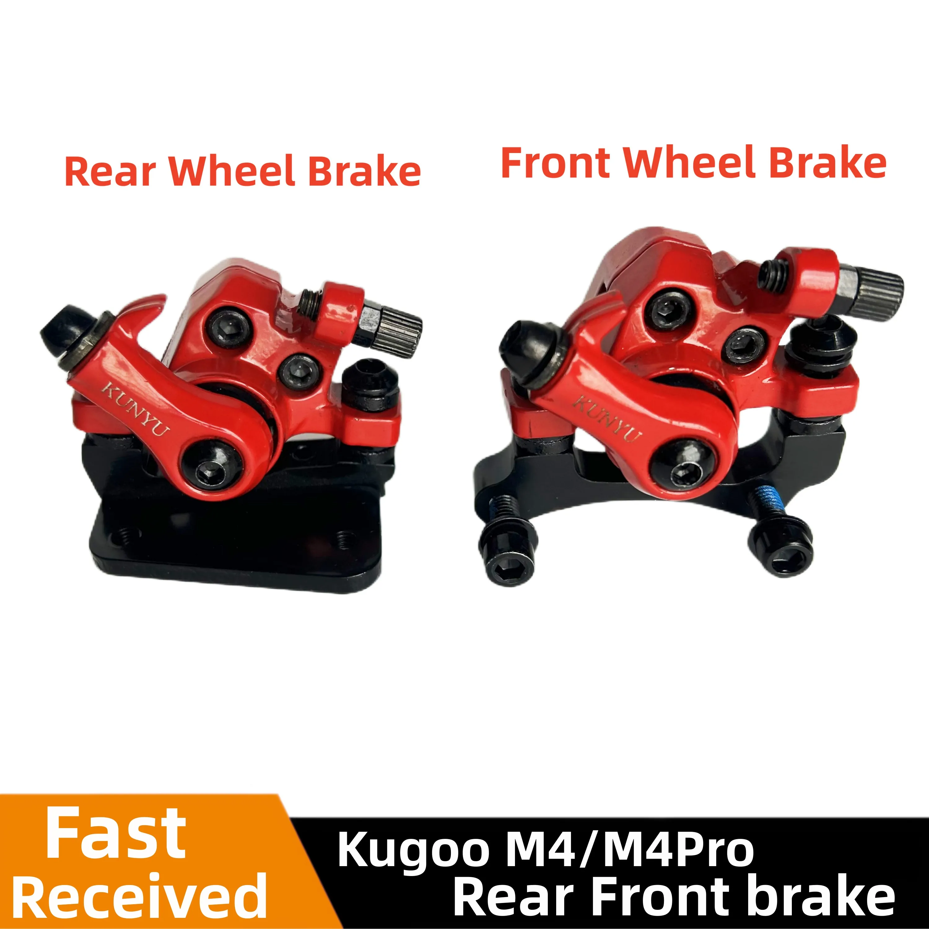 

Electric Scooters Rear Front brake For KUGOO M4 and M4 PRO electric Skateboard brake base 140MM Disc brake spare parts