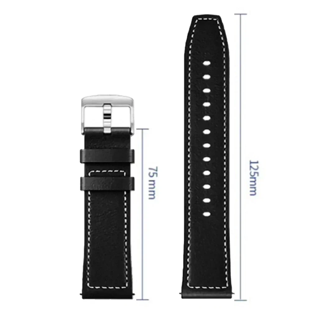 Premium Leather Watch Strap Bracelet - Elegant 20mm/22mm Band