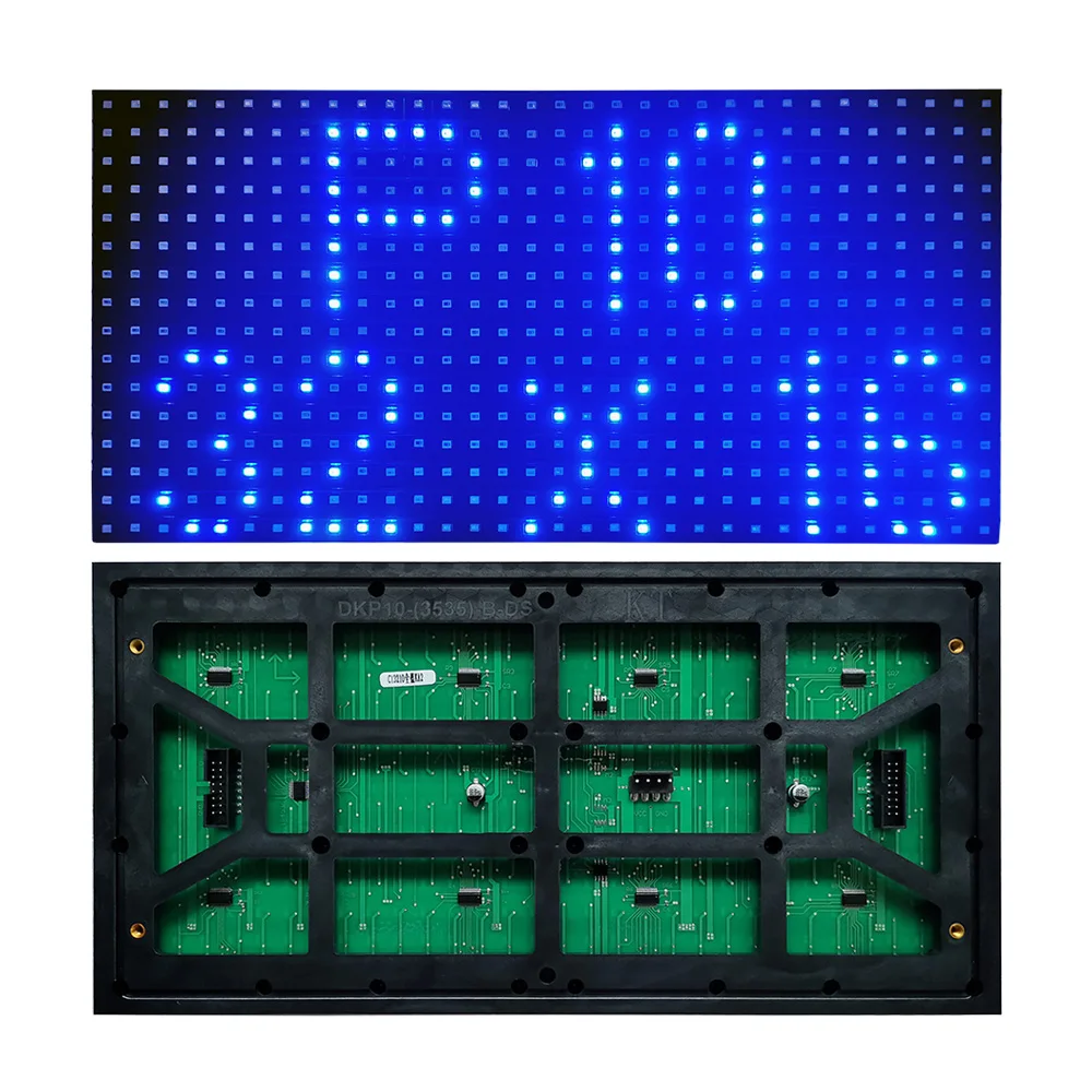 Smd P10 Pannelli Led A Singolo Colore Blu Modulo Led, Matrice Led 32X16, Modulo Display A Led Per Interni, Insegna Pubblicitaria A Led 320Mm * 160Mm