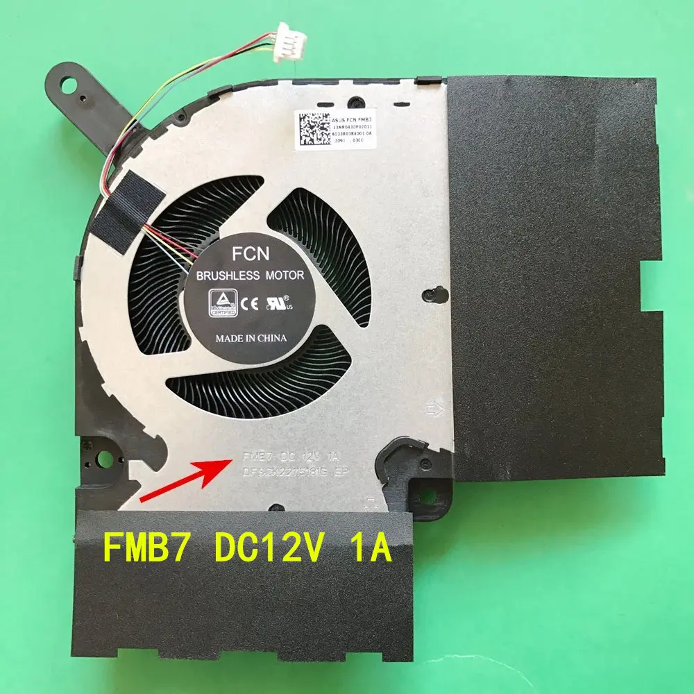 laptop CPU GPU fan Cooler Notebook PC for ASUS 17.3 2020 G732LXS Cooling Fans FMB6 FMB7 DC12V 1A EP 6033B0084001 6033b0083901