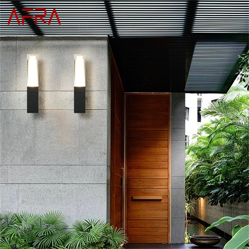 

AFRA Outdoor Sconce Light Waterproof IP65 LED Modern Wall Lamp Creative Decorative For Patio Garden Porch Balcony