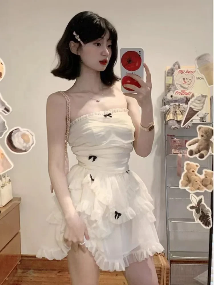 조차 파티 블랙 드레스 여성 캐주얼 코르셋 Y2k 미니 오피스 레이디 민소매 Bodycon 레이스 원피스 한국어